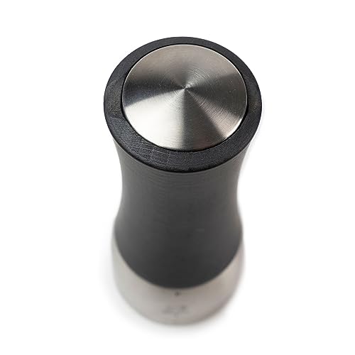 Madras u'Select Manual Salt Mill - Adjustable Grinder - Stainless Steel & Beechwood, Chocolate, 21 cm