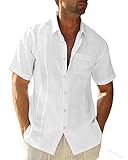 ★ KLASSISCHES UND EINZIGARTIGES DESIGN-- Einfaches und stilvolles Revers Henry-Shirt ist einer der unverzichtbaren Styles in der Herrengarderobe. Darüber hinaus können Sie mit dem Cardigan-Shirt frei zu Ihrem Lieblings-T-Shirt oder Ihrer Lieblingsweste passen.