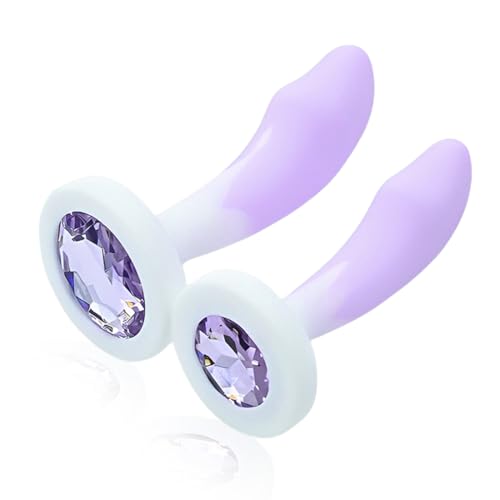 LQUYTA 2 PCS Plug Anal Juguetes Eróticos, Plug Anal, Juguetes Anales Plugs, Juguetes Eróticos Sexuales pour Femmes Hommes Plugs Anaux Butt Plug Silicone