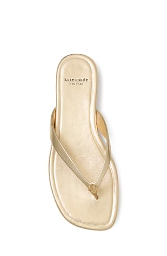 Image of kate spade new york Spade Flower Flip Flop, Pale Gold, 5.5