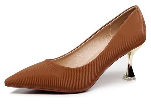 Image of VenusCelia Women's Golden Sun Pump Stiletto Heel Shoe