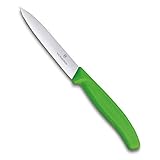 Victorinox Swiss Classic Paring Knife for Cutting and Preparing Fruit and Vegetables Straight Blade in Green, 3.9 inches