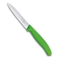 Victorinox Swiss Classic Pointed Blade Paring Knife, Green, 6.7706.L114, 2.3