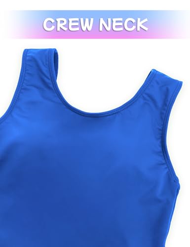 Image of Girls Swimsuits Back Cutout Bathing Suits for Girls 6-14 Removable Chest Pad Quick Dry for Swim Team Beach Pool