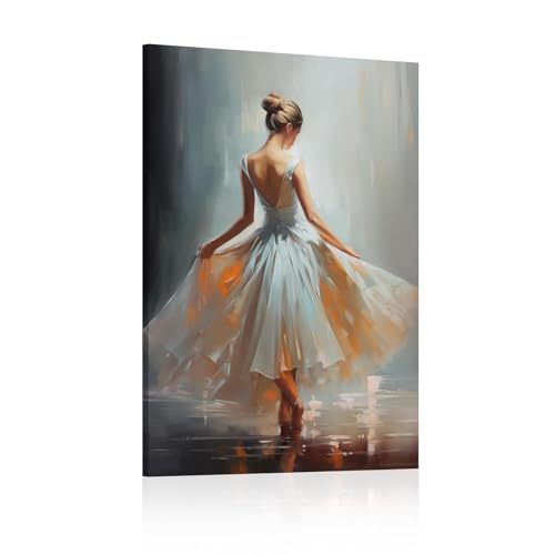 Tableau ballet abstrait 50x70 cm avec cadre intérieur pour décoration de salon