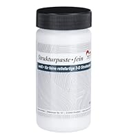 Ideen mit Herz Strukturpaste für reliefartige 3-D Strukturen auf verschiedenen Untergründen | weiß | 400 g (fein)