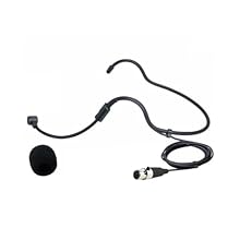 Generic Replacement Headset Headworn Head Microphone for Shure GLXD1+ Wireless Bodypack Transmitter Wireless Headset System, Condenser, Unidirectional, ta4f 4 Pins, Black Unidirectional Comes with windscreen