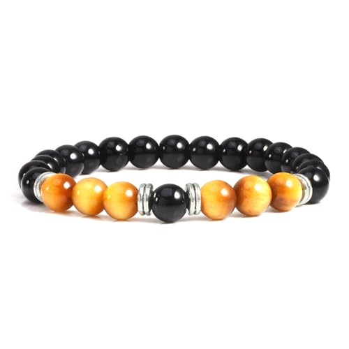 Bracelet améthyste naturelle et perles noires : cadeau de diplôme