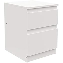 Cajoneras Y Comodas Ikea Ikea Kullen Cómoda con 2 cajones en color blanco, 35 x 49 cm