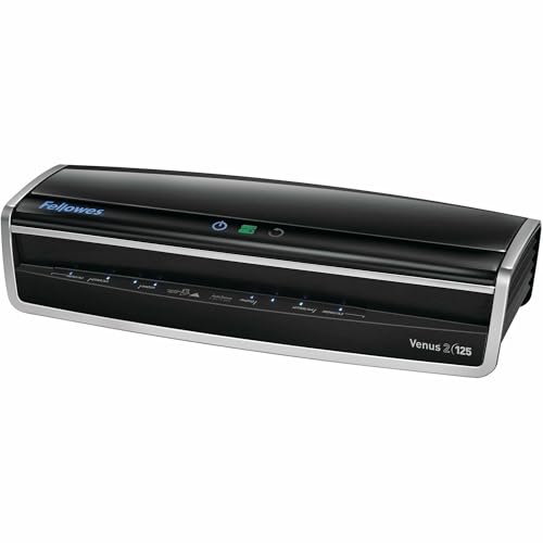 Image of Fellowes Venus 2 125 Thermal Laminator, Classroom Organization & School Supplies Machine, Rapid 30-60 Second Warm-Up, High-Speed AutoSense Technology (5734801)