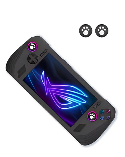Image of Silicone Case for ASUS ROG Ally X 2024 New Soft Silicone Anti-Fall Shockproof Protective Kids Friendly for Rog Ally X Gaming Console Accessories (Black)
