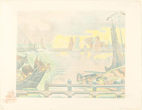 Cuadro de barcos vintage Paul Signac 60x90cm para dar vida a paredes vacías