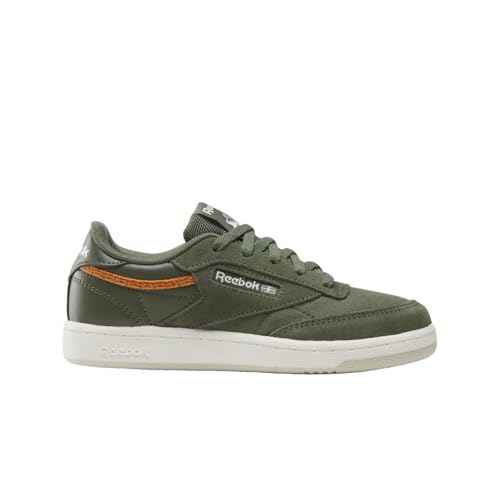 Image of Reebok Kid's Club C Sneaker, Breakaway Green /Sand /Sunbaked Clay, Little Kid 2