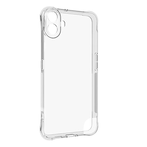 CYBERGARAGE・CMF Phone 1 クリアケース 耐衝撃 カバー シンプル クリア 透明 角 保護 コーナーバンパー TPU ソフトケース ストラップ穴 耐衝撃ケース CMF Phone 1