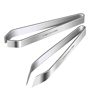 Fish Bone Tweezer Pliers Remover Tool RVS precisie Tweezer voor koken Kitchen Gadget Pulling Out Silver 2PCS, Fish Bone Clip