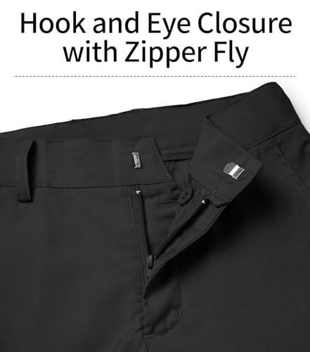 QBK Boys Flat Front Dress Pants Uniform Pants Adjustable Waistband for Toddler to Youth with Pockets4