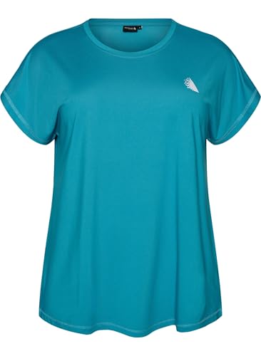 Zizzi Active by Damen Große Größen T-Shirt Kurze Ärmel Größe Gr S Larkspur