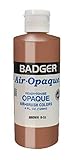 Badger Air-Brush Company Air-Opaque Airbrush Ready Water Based Acrylic Paint, Brown, 4-Ounce