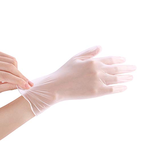 100pcs Disposable PVC Gloves Inspection Isolation Pollution Source Gloves Sanitary Protective Gloves