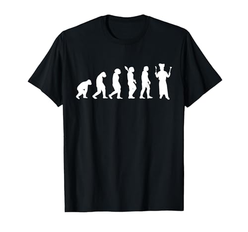 Cocinero Evolución Cocinar Chef Gastronomía Chef Hobby Camiseta, Hombre, Negro, XXL