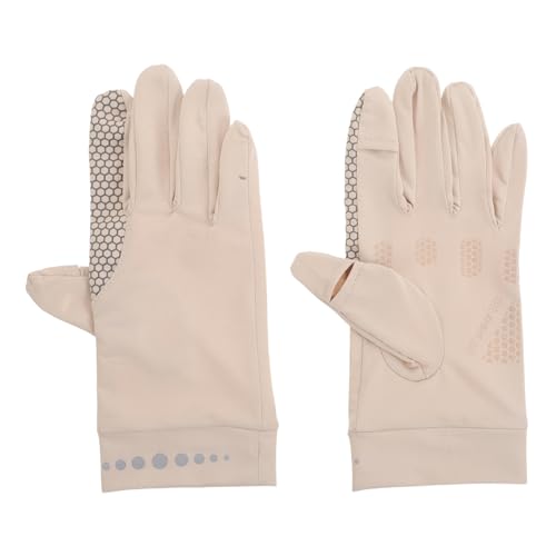 SUPVOX 1 Pair UV Protection Gloves for Men Women Breathable Touchscreen Sports Mittens with Non Slip Grip for Driving Cycling Hiking Outdoor Activities Lightweight Comfortable Sun Defense