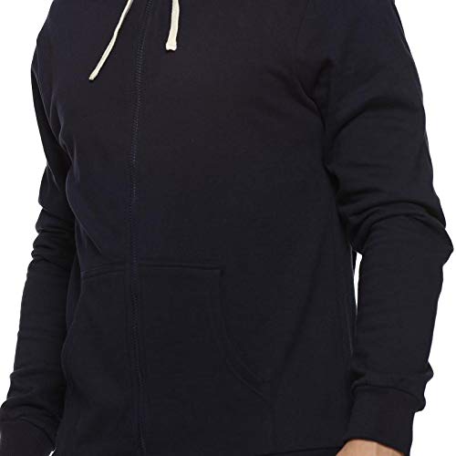 Image of Campus Sutra Men's Regular Fit Zipper Sweatshirt with Hoodie for Winter Wear | Full Sleeve | Cotton Sweatshirt | Casual Sweatshirt for Men|Western Stylish Sweatshirt for Man