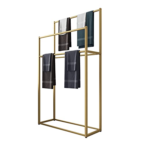 Portasciugamani da bagno 76,2 cm in metallo porta asciugamani stand asta di asciugatura per asciugamani da bagno design salvaspazio bagno elegante