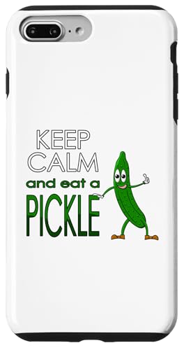 Keep Calm and eat a Pickle スマホケース iPhone 7 Plus/8 Plus 用