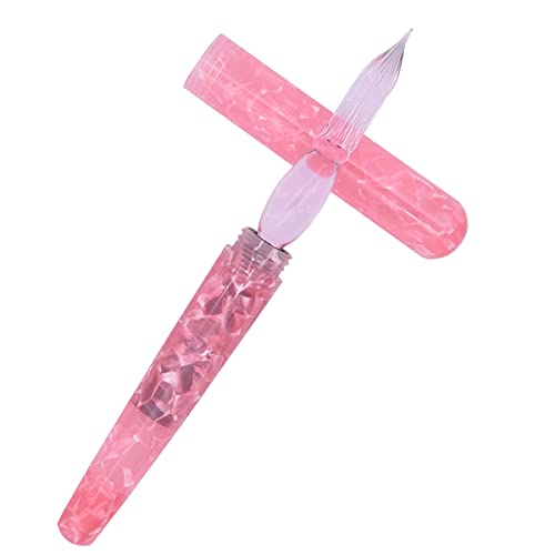 Sipliv 644831372 Resin Calligraphy Pen Dip Pen Glass Pen Nib Pocket-Size Travel Short Gift Pen cover