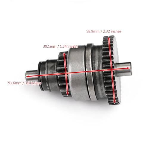 Embrague drive y piñón bendix 17T/44T de alta precisión para Can-Am Outlander 330 3