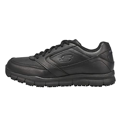 Skechers Mens Nampa Food Service Shoe, Black, 8.5 US