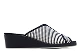  Garzón - 740.145 Marino - Zapatilla de IR por casa con cuña, Chinela Destalonada, Suela Goma Antideslizante, para: Mujer Color: Marino Talla:37