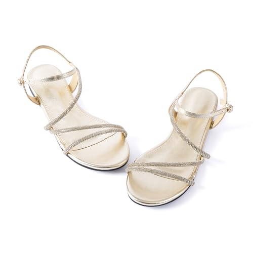 Image of Mtzyoa Women Flat Sandals Dressy Strappy Gladiator Summer Ankle Strap Nude Open Toe Comfortable Wedding Casual Leather Ladies Party Trendy Vacation