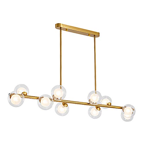 Plafond lightture gold 6 lumières pour illuminer une pièce sombre efficacement