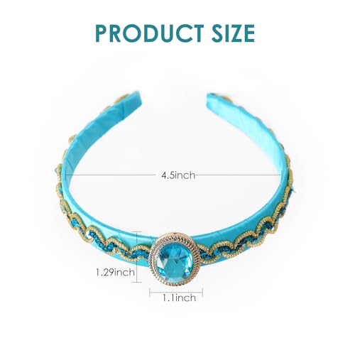 Jiaduo Princess Costume Accessories Set Women Girls Halloween Dress Up Headband Hair Ties For Jasmine thumb #1