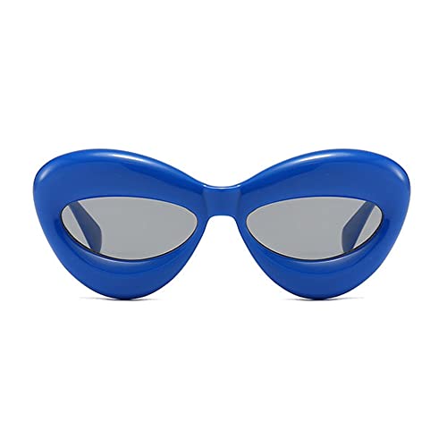 Image of Fashion Inflated Cat Eye Sunglasses for Women Sexy Cute Lip Shaped Sun Glasses