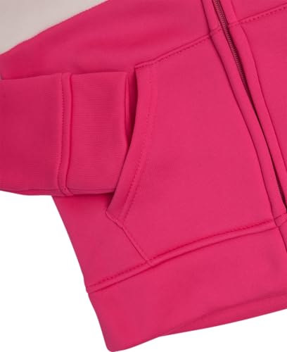 bebe Girls' Jogger Set - 2 Piece Sequin Fleece Zip Up Hoodie and Jogger Pants - Cute Matching Outfits for Girls (Sizes: 7-12)4