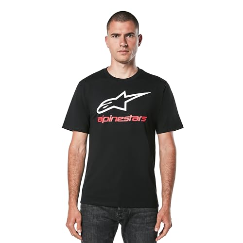 Alpinestars Homme Original Logo T-Shirt, Noir/Blanc/Rouge, XL EU