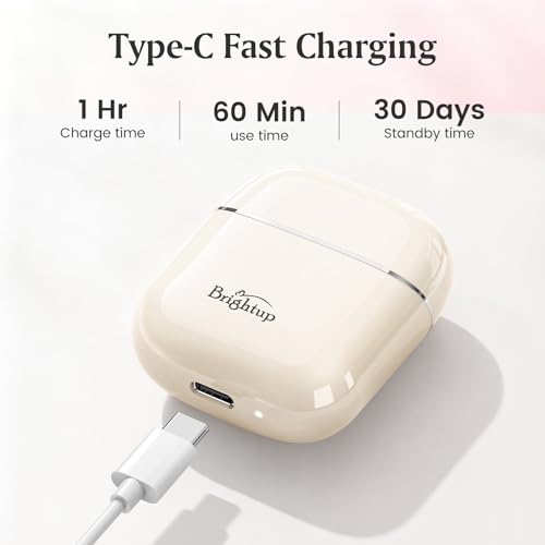 Image of Bright Facial Hair Removal for Women - Painless Shaver for Home & Travel | Painless Glide for Peach Fuzz-Usb-C Fast Charge, IPX7 Rinses Clean, Tsa-Friendly & Fits Any Purse or Carry-On.