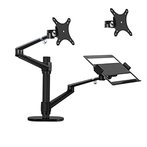 Support d'ordinateur portable de bureau aluminium résistant pour grand écran 32" VESA - 2