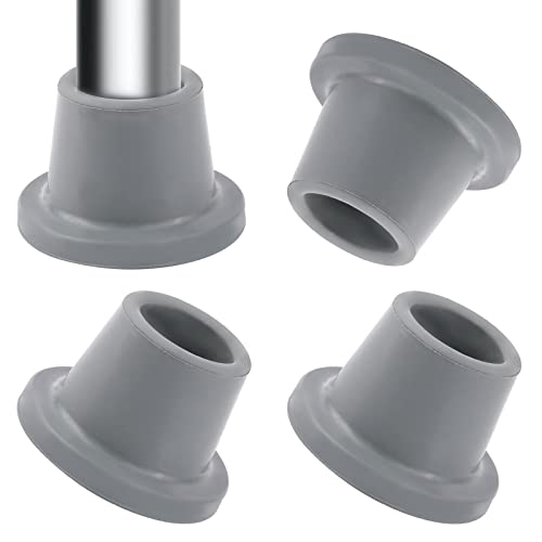 Tapas para Patas de Silla de Ducha - Paquete de 4 Puntas de Goma de Repuesto para Asiento de Baño y Taburetes - Antideslizantes, Patas de Ventosa de 1-1/8 Pulgadas