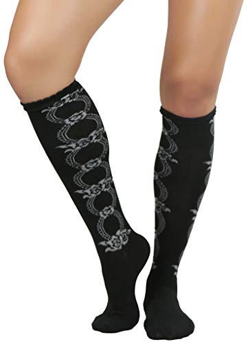 Image of ToBeInStyle Women's Acrylic Knee High Print Socks
