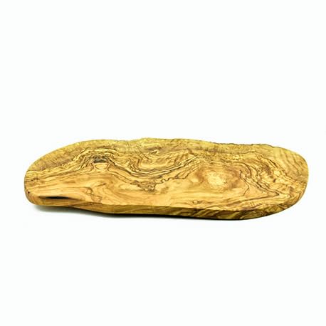 Planche en bois d'olivier - Planche à découper en bois d'olivier - Planche à petit-déjeuner - Planche à steak (40L x 20B cm)