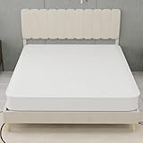 JCFEIDQW 3D-Matratze 140×200cm, Mattress, Federkernmatratze, 23cm Dicke, Atmungsaktive mit Einzeln Verpackten, Geräuschlosen, Störungsfreien, Weichen & Robusten Einzellagen (Weiß)