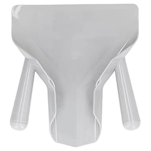 Pommes-Beutel-Schaufel, Lebensmittelechter Kunststoff, Handelsüblicher Pommes-Beutel-Schaufel mit Zwei Griffen, Pommes-Frites-Schaufel für Pommes, Popcorn, Nüsse, Eis, Süßigkeiten