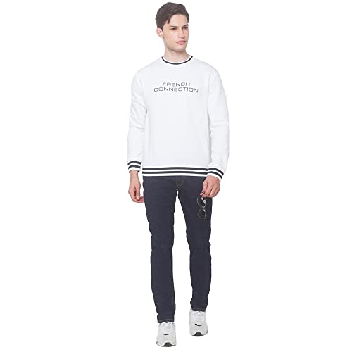 Image of FCUK Printed Cotton Blend Regular Mens Sweatshirt