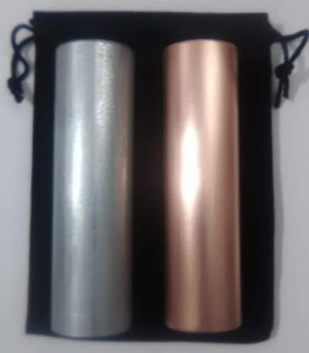 4"x1 Cylinders of The Pharaoh - Copper/Zinc Quartz Filled