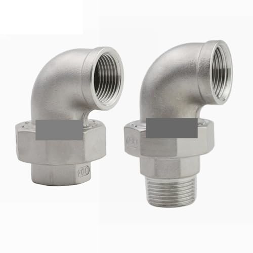 Codo de acero 304 BSPT macho hembra con junta viva para alta presión 3