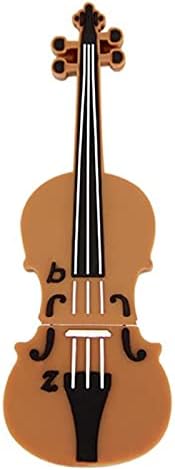 CHUYI Novelty and Cute Violin Shape Design 16GB USB 2.0 Flash Drive Pen Drive Memory Stick Storage Cool Thumb Drive U Disk Gift (Brown - 1 Pack)