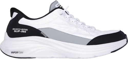 Skechers - Mens Contour Foam - Cozy Fit Slip On Shoes, Color White/Black, Size: 9.5 M US4